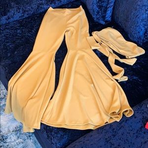 Clothing: 2-piece, mustard yellow set